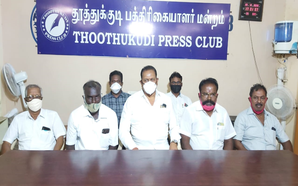 ஸ்டெர்லைட் ஆலையை மீண்டும் திறக்கவேண்டும்,ஒப்பந்த தொழிலாளர் சங்கத்தினர், தொழிற்துறை விற்பனையாளர் சங்கத்தினர், இந்து வணிகத்தினர் சங்கத்தினர் பேட்டி 