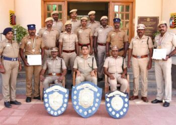 துப்பாக்கி சுடும் போட்டி – கடலூர் எஸ்.பி முதலிடம் பிடித்தார்