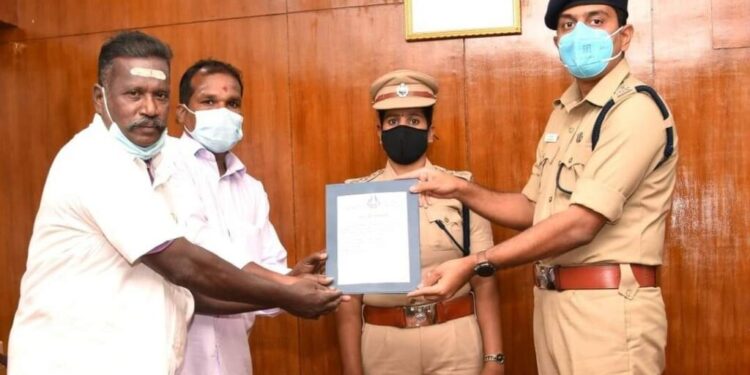3 மணி நேரத்தில் குழந்தையை மீட்ட போலீசாருக்கு கடலூர் எஸ்.பி. பாராட்டு