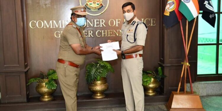 திருவொற்றியூரில் மூதாட்டியை கொலை செய்த குற்றவாளி கைது – தனிபடையினருக்கு  கமிஷ்னர் பாராட்டு