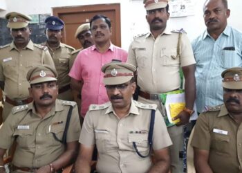 7 சவரன் தங்க நகைகள் மீட்பு – கைது செய்த தனிப்படையினருக்கு மாவட்ட எஸ்.பி ஜெயக்குமார்‌ பாராட்டு.