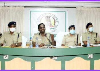 தேர்தல் பாதுகாப்பு நடவடிக்கைகள் குறித்து தென் மண்டல ஐ.ஜி முருகன் தலைமையில் ஆலோசனை கூட்டம்