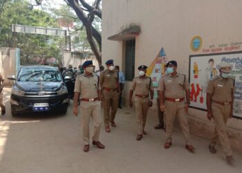 சட்டமன்ற தேர்தல் பாதுகாப்பு ஏற்பாடு குறித்து சென்னை போலீஸ் கமிஷ்னர் ஆய்வு