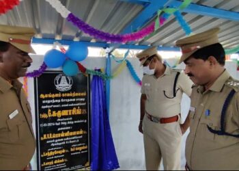 மாறாந்தையில் புதிய சோதனைச் சாவடி மாவட்ட எஸ்.பி துவக்கி வைத்தார்