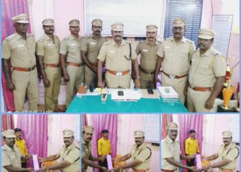 பணி மாறுதல் ஆகி செல்லும் உதவி ஆய்வாளர்களுக்கு விளாத்திகுளம் துணை காவல் கண்காணிப்பாளர் பிரகாஷ் வாழ்த்து