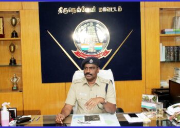 தேர்தல் பாதுகாப்பினை கருதி திருநெல்வேலி மாவட்ட காவல் அதிகாரிகளுக்கு முக்கிய அறிவுரை வழங்கிய திருநெல்வேலி மாவட்ட காவல் கண்காணிப்பாளர்.