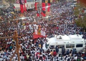 திருப்பத்தூரில் தி.மு.க தலைவர் மு.க. ஸ்டாலின் கட்சி வேட்பாளர்களை அறிமுகம் செய்து வைத்தார்