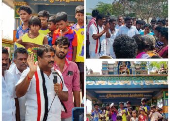 விளாத்திகுளம் கிழக்கு ஒன்றிய கிராமங்களில் அ.தி.மு.க வேட்பாளர் சின்னப்பன் சூறாவளி பிரச்சாரம்