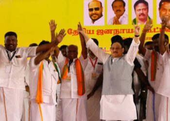 “திமுக தலைவர் ஸ்டாலினையும் வேல் எடுக்க வைத்ததுதான் பாரதிய ஜனதா கட்சியின் வெற்றி!”- பாஜக தேசிய தலைவர் பேச்சு !!