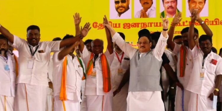 “திமுக தலைவர் ஸ்டாலினையும் வேல் எடுக்க வைத்ததுதான் பாரதிய ஜனதா கட்சியின் வெற்றி!”- பாஜக தேசிய தலைவர் பேச்சு !!