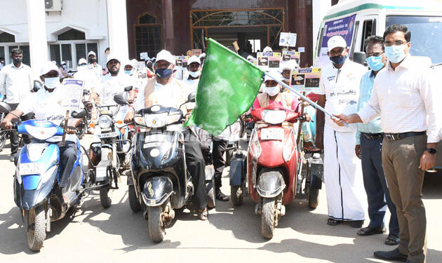 தூத்துக்குடி மாவட்டத்தில 100 சதவீதம் வாக்களிப்பதை வலியுறுத்தி வாகன பேரணி – மாவட்ட ஆட்சியர் செந்தில்ராஜ், கொடியசைத்து துவக்கி வைத்தார்.