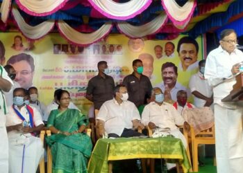 தேவகோட்டையில் காங்கிரஸ் கட்சி வேட்பாளரை ஆதரித்து தேர்தல் பொதுக்கூட்டம்