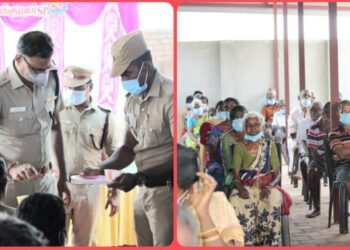 மாவட்ட காவல் கண்காணிப்பாளர் திரு. எஸ். ஜெயக்குமார் ஆதரவற்றோர் கருணை இல்லத்தில் கொரோனா  விழிப்பணர்வு ஏற்படுத்தினார்.