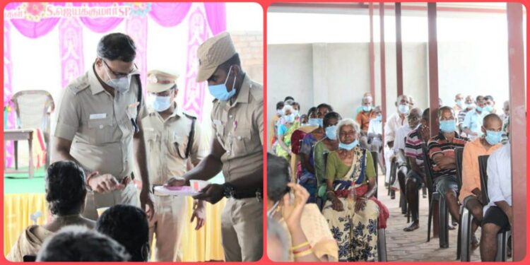 மாவட்ட காவல் கண்காணிப்பாளர் திரு. எஸ். ஜெயக்குமார் ஆதரவற்றோர் கருணை இல்லத்தில் கொரோனா  விழிப்பணர்வு ஏற்படுத்தினார்.