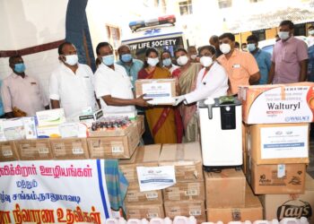 நாலுமாவடி இயேசு விடுவிக்கிறார் அமைப்பின் மூலம் ரூ.16.50 லட்சம் மதிப்பிலான கொரோனா நிவாரண உதவி