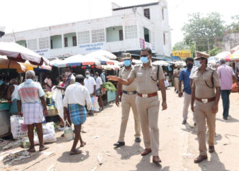 தூத்துக்குடி காய்கனி மார்க்கெட்டில் எஸ்பி ஆய்வு