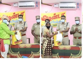 தூத்துக்குடி மாவட்டம் வேம்பாரில் தமிழன்டா கலைக்கூடம் மற்றும் கே. சின்னத்துரை & கோ சார்பாக ஏழை எளிய மக்கள் 130 பேருக்கு அரிசிப்பை, காய்கறி மற்றும் மளிகைப் பொருட்கள் எஸ்பி எஸ். ஜெயக்குமார் வழங்கினார்