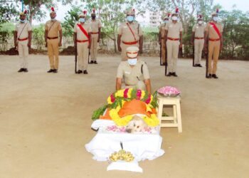 திருவாரூர் காவல்துறையில் வெடிகுண்டு கண்டுபிடிக்கும் பயிற்சி பெற்ற மோப்பநாய் இன்று இயற்கை மரணம்