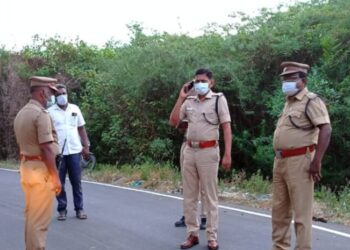 சாலை விபத்துகளை தடுக்க திருவாரூர் மாவட்ட எஸ்‌‌‌.பி நேரடி ஆய்‌‌‌வு