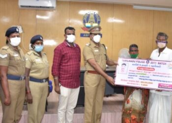 பணியின் போது உடல்நலகுறைவால் உயிரிழந்த போலீசாரின் குடும்பத்திற்க்கு ரூ 20,லட்சம் நிதியுதவி