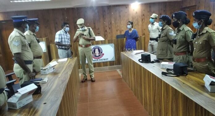 ரோந்து காவல் பணிக்கு உடலில் அணியும்‌‌‌ கேமரா பயன்படுத்த பயிற்சி