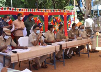 காவலர்களுக்கான இட மாறுதலுக்‌‌‌கான கலந்தாய்வு கூட்டம்