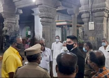 ஆடிதபசு விழாவை முன்னிட்டு பாதுகாப்பு பணியை தீவிர படுத்திய மாவட்ட எஸ்.பி கிருஷ்ணராஜ் IPS