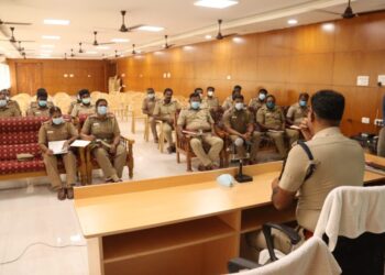 தூத்துக்குடி மாவட்ட காவல் ஆய்வாளர்களுக்கு வலைதளங்களில் நடைபெறும் சைபர் குற்றங்கள் குறித்து ஒரு நாள் சிறப்பு பயிற்சி