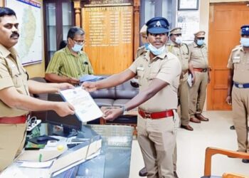 சிறப்பாக பணியாற்றிய காவல்துறையினருக்‌‌‌கு மாவட்‌‌‌ட எஸ்‌‌‌.பி பாராட்‌‌‌டு