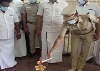 பழனியில் புதிதாக கட்டப்பட்டுள்ள போக்குவரத்து காவல் நிலையத்தை முதல்வர் மு.க.ஸ்டாலின் துவக்கி வைத்தார்