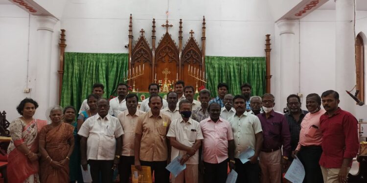 தூத்துக்குடி நாசரேத் திருமண்டல தேர்தல்!! தூத்துக்குடி பரிசுத்த பேட்ரிக்ஸ் இணைப் பேராலயத்தில் சேகரமன்ற தேர்தலுக்கு 21 பேர் வேட்பு மனு தாக்கல்