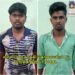 ஒரு பெண்ணை காதலிப்பதில் ஏற்பட்ட தகராறில் வாலிபரை தாக்கி கொலை மிரட்டல் விடுத்த இருவர் கைது