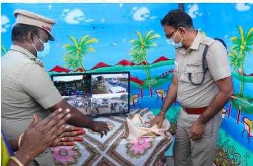 தருவைகுளம் கிராம பகுதிகளில் டிஎஸ்பி பிரகாஷ் ஏற்பாட்டில் புதிதாக 11 சி.சி.டி.வி கேமராக்கள் – தூத்துக்குடி எஸ்பி ஜெயக்குமார் திறந்து வைத்தார்