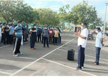 தூத்துக்குடியில் காவல்துறையினருக்கான கவாத்து மற்றும் உடற்பயிற்சி முகாம் – எஸ்பி ஜெயக்குமார் அறிவுரை