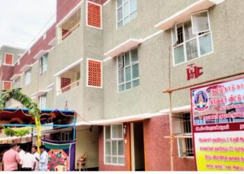 தூத்துக்குடி மாவட்டத்தில் ரூபாய் 5.64 கோடியில் புதிதாக  கட்டப்பட்ட தூத்துக்குடி தென்பாகம் காவல் நிலைய காவலர் குடியிருப்பை மாண்புமிகு தமிழக முதல்வர் அவர்கள் இன்று காணொளி மூலம் திறந்து வைத்தார்.