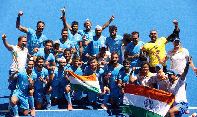 ஒலிம்பிக் ஆடவர் ஹாக்கி போட்டியில் இந்திய  அணி வெண்கல பதக்கத்தை வென்றது.
