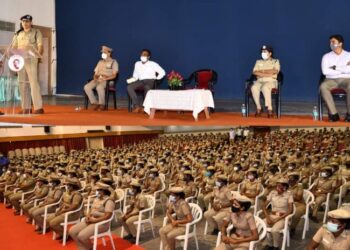 ஆயுதப்படை பெண் காவலர்களுக்கான புத்தாக்க பயிற்சி – சென்னை பெருநகர காவல் ஆணையாளர்  துவக்கி வைத்து சிறப்புரையாற்றினார்.