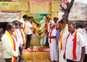 தூத்துக்குடி மாவட்ட சமத்துவ மக்கள் கழகம் சார்பில் சிவந்தி ஆதித்தனார்  86 ஆவது பிறந்த நாள் விழா கொண்டாடப்பட்டது.