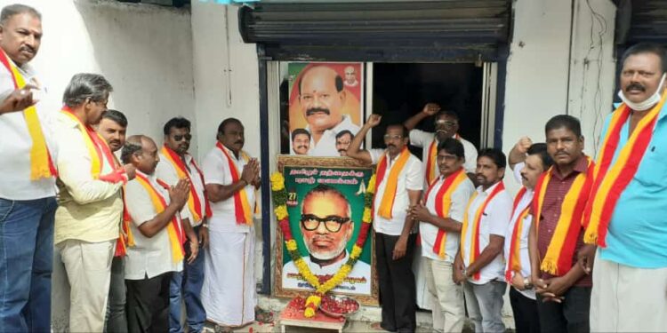 தமிழர் தந்தை சி.பா.ஆதித்தனார் பிறந்தநாள் விழா தூத்துக்குடியில் சமத்துவ மக்கள் கழகம் சார்பில் சிறப்பாக கொண்டாடப்பட்டது