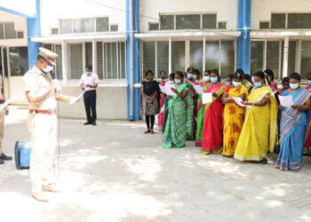 சமூகநீதி நாளை முன்னிட்டு தூத்துக்குடி மாவட்ட காவல் கண்காணிப்பாளர் எஸ். ஜெயக்குமார் தலைமையில் உறுதிமொழி