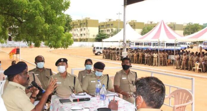 திருநெல்வேலி எஸ்.பி தலைமையில் போலீசாருக்கு தேர்தல் பாதுகாப்பு பணி குறித்து அறிவுரை கூட்டம்