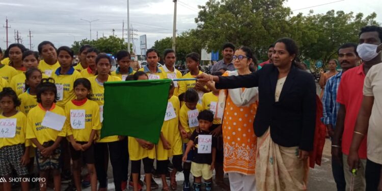 தூத்துக்குடி மாவட்ட சட்டப்பணிகள் ஆணைக்குழு சார்பில் மினி மாராத்தான் போட்டி