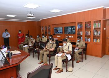 திருச்சி மாநகர காவல் ஆணையர் கார்த்திகேயன் தலைமையில் கலந்தாய்வு கூட்டம்