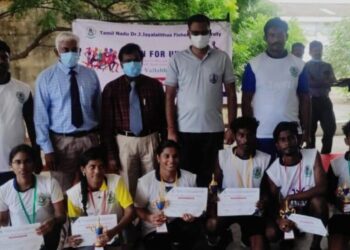 சர்தார் வல்லபாய் பட்டேலின்‌‌‌ 146வது பிறந்த நாளை முன்னிட்டு தூத்துக்குடி மீன் வள கல்லூரியின் சார்பில் மினி மாரத்தான்