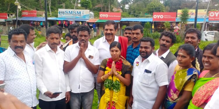 கொடைக்கானல் ஒன்றியம், வில்பட்டி ஊராட்சி தலைவர் பதவிக்கான இடைத்தேர்தலில்… தி.மு.க., ஆதரவு பெற்ற வேட்பாளர் பாக்கியலெட்சுமி அமோக வெற்றி!  திமுகவினர் மற்றும் பொதுமக்கள் இனிப்பு வழங்கி கொண்டாட்டம்!!