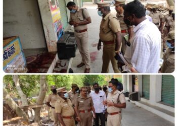 எட்டையாபுரம் பகுதியில் ஒருவர் கொலை- சம்பவ இடத்தை மாவட்ட காவல் கண்காணிப்பாளர் அவர்கள் நேரில் சென்று விசாரணை