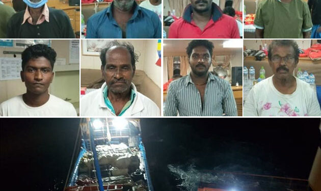 குமரி அருகே படகு பழுதாகி நடுக்கடலில் தத்தளித்த 9பேர் மீட்பு