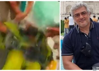 நடிகர் அஜித்குமாரின் வீட்டு முன் பெண் தீக்குளிக்க முயன்றதால் பரபரப்பு