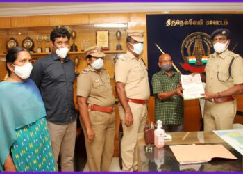 நெல்லை அருகே உள்ள கிருஷ்ணாபுரம் பற்ப குளத்தில் போலி ஆவணம் மூலம் பெற்ற 3 கோடி நிலம் மீட்பு