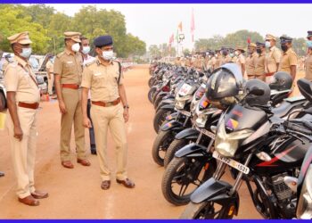 திருநெல்வேலி மாவட்ட ஆயுதப்படையை திருநெல்வேலி சரக காவல்துறை துணைத் தலைவர் பிரவின்குமார் அபிநபு வருடாந்திர ஆய்வு